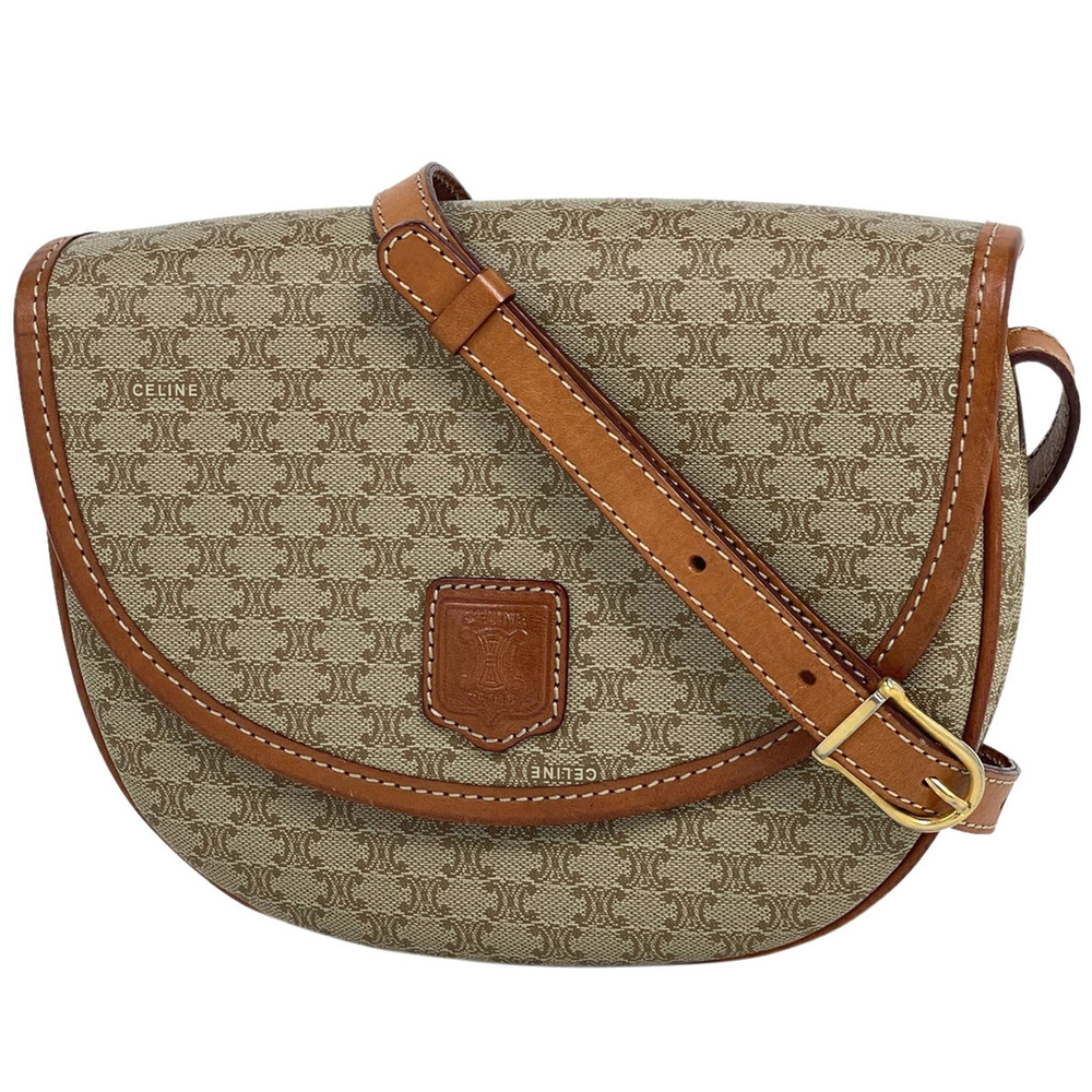 Celine Macadam shoulder bag all over cross Body Bum Crossbody Belt beige